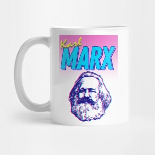 Karl Marx 3D Graphic Design 90s Style Hipster Statement Tee Mug